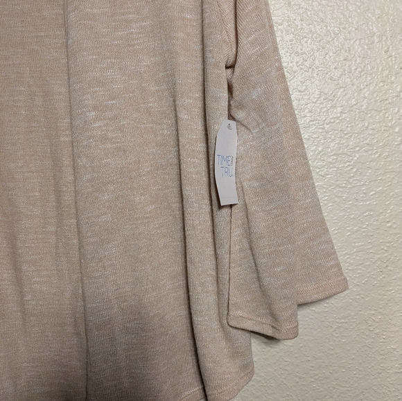 Time And Tru Nwt Women's Beige Sweater Size Xl - Picture 3 of 8